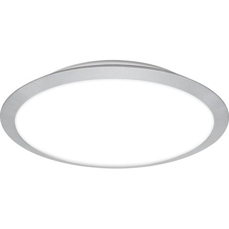 Plafonnier de salle de bain, plafonnier à couleur de lumière réglable, lampe LED, lampe de salle de bain, IP44 protection contre les éclaboussures, 370x65 mm, chrome mat (1/5)