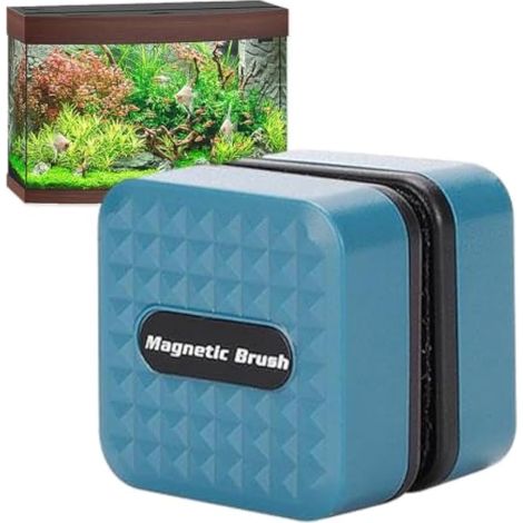 Brosse magnétique pour aquarium, nettoyeur de verre magnétique pour (1/5)