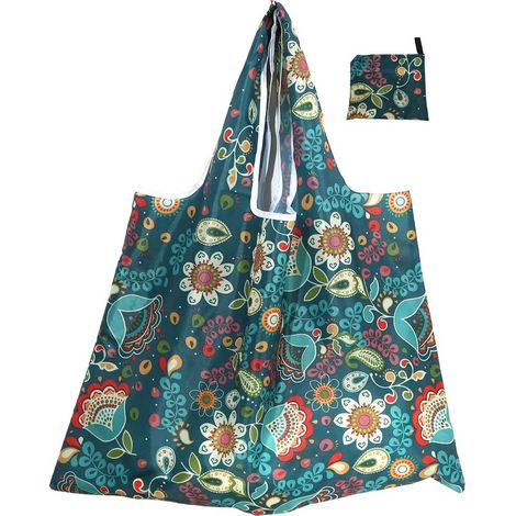 Wiederverwendbare Tasche – Faltbare Einkaufstasche – Wasserabweisendes Material – 68 x 58 cm (aufgefaltet) – 1 Stück (1/5)