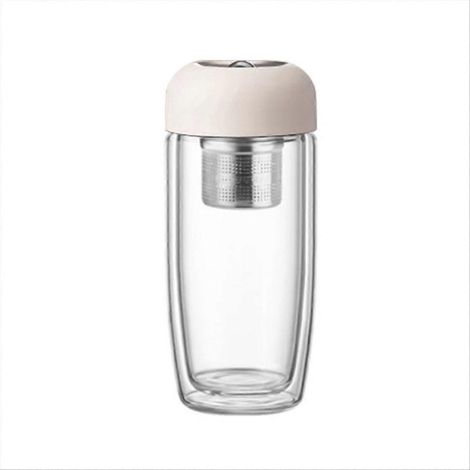 Dicke, hitzebeständige und auslaufsichere Glasbecher, 400 ml, A (1/5)