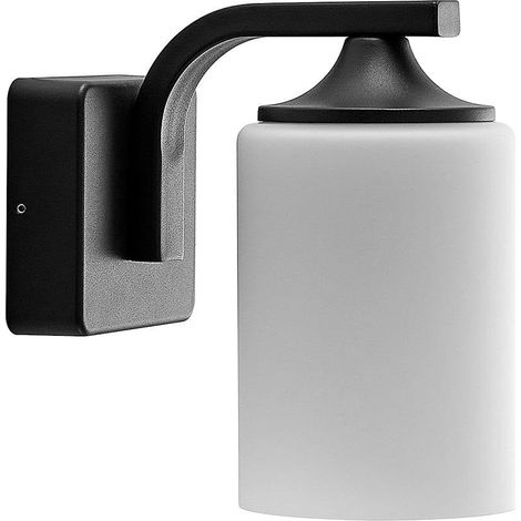 Lindby Lámpara de pared exterior 'Yannis' en Gris Aluminio