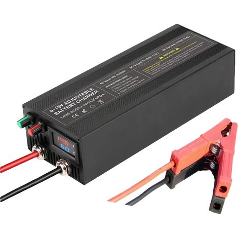 Cargador de baterías de litio, corriente ajustable, compatibilidad versátil, CL60A-C (1/2)