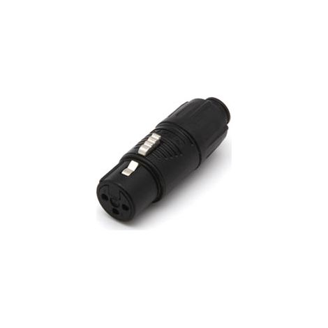 Rean - adaptador xlr hembra a macho - color negro