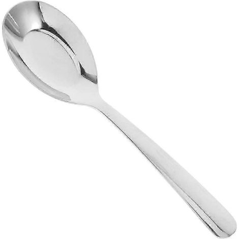 Cuillères longues, cuillères plates en acier inoxydable pour soupes, repas pour enfants, ramen (1/5)