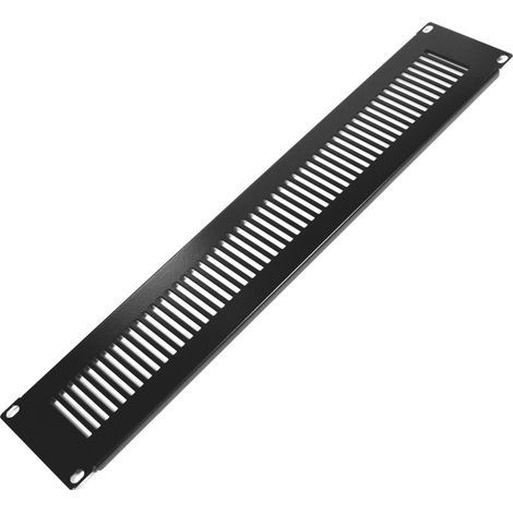 RackMatic - Panneau de ventilation 2U pour serveur rack 19" Couvercle en acier noir