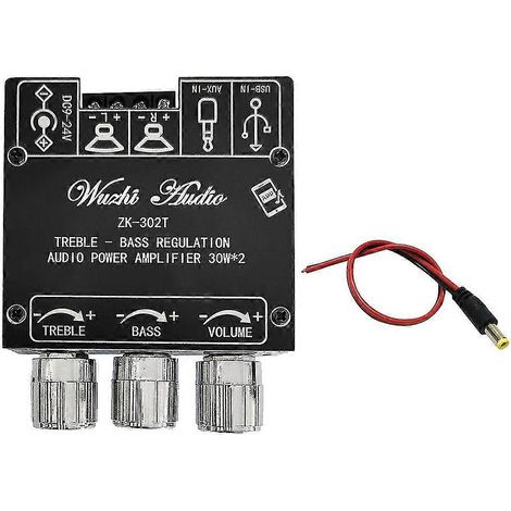 -302t Tooth Digital-Verstärkerplatine mit Kabel 30 W + 30 W 2.0 Dual Chl mit O Mo (1/4)