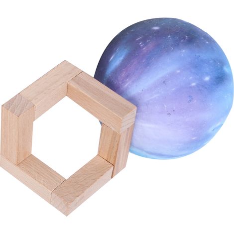 3D-USB-Mondlampe, 3-farbiges LED-Nachtlicht, ideales Geschenk zum Kindergeburtstag (1/5)