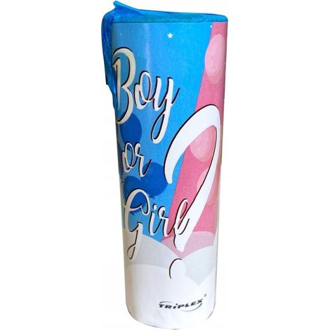 Bougie bleue fumée pour baby shower garçon 1 pièce
