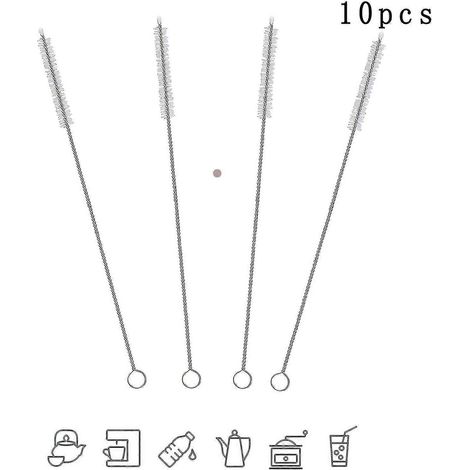 Brosse de nettoyage pour machines à café automatiques, petite brosse étroite pour tuyau à lait, brosse pour pailles, brosse pour réfrigérateur, brosse pour biberons (1/5)