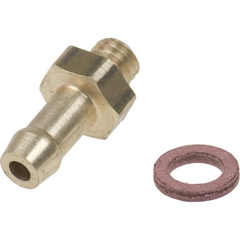 Connettore Polini 6x1 in ottone, a vite (per aspirapolvere)
