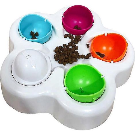 Jouet pour chien Iq Treat, jouet d'entraînement puzzle, distributeur de nourriture pour chien, gamelle d'alimentation lente pour chiens (1/3)