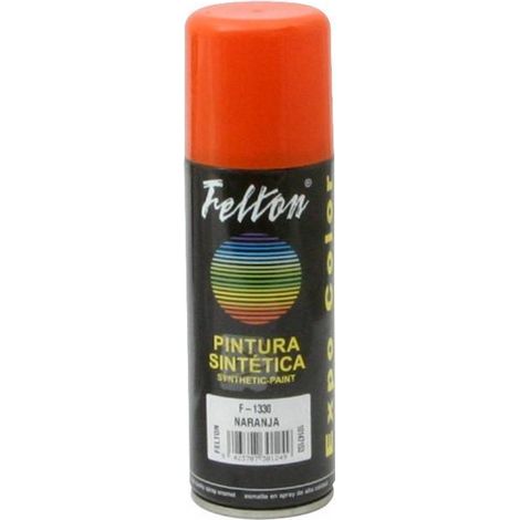 FELTON spray pintura naranja 200ml , El SPRAY PINTURA NARANJA 200ml de la marca Felton es un producto de alta calidad diseñado para proporcionar un acabado profesional y dura (1/2)