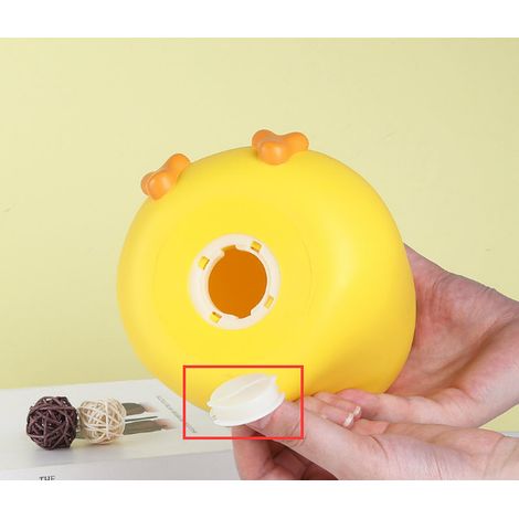Tirelire Canard en Vinyle Jaune Grande Capacité Anti-chute avec Bouchon de Vidange Accessoire Décoration Intérieure Moderne (1/3)