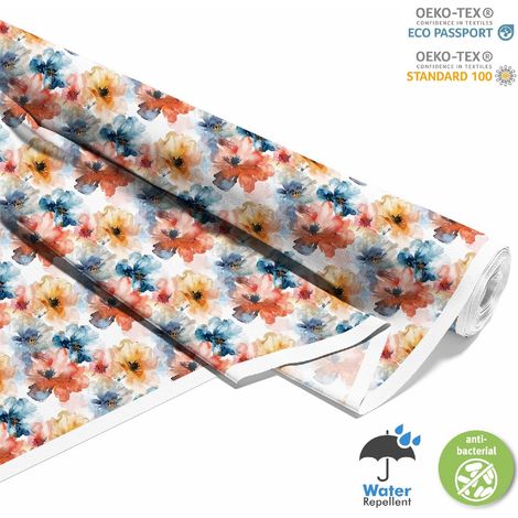 Dekorativer Outdoor-Stoff Oxford - Motiv Blumen I DX5580 (1/5)