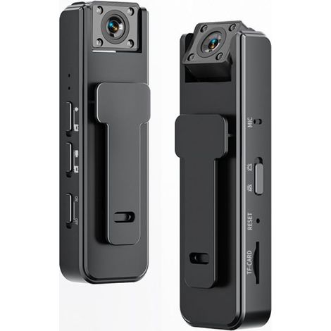 Caméra corporelle portable 1080p avec enregistreur vidéo et audio, vision nocturne, idéale pour la police. (1/5)