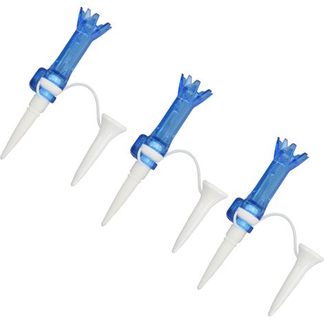Ensemble de 3 tees de golf flexibles à 8 griffes, résistants à l'usure, pour l'entraînement portable. (1/5)