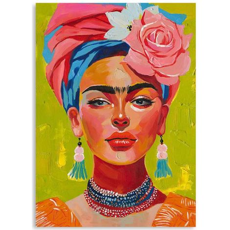 Domo Mea Dipinto Decorativo su Tela - Frida Kahlo - 50 x 70 cm (1/2)