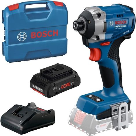 Bosch GDR 18V-215 18v Impact Driver Brushless + 4ah Pro Core Battery + Case (1/4)
