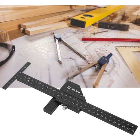 Règle de Menuiserie Précise pour Mesures DIY - Outil Indispensable pour Projets de Bricolage -KZQ (1/5)