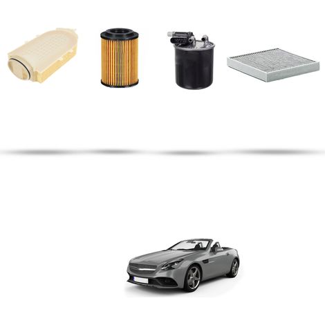 Kit tagliando 4 filtri compatibile con Mercedes Classe SLC (R172) 250 d 150kw Dal 2016 (1/5)