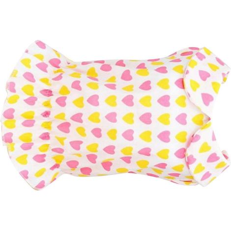 Vêtements mignons pour chiens en coton, collier de poupée, robe pour petits chiens, vêtements pour chiots pour le printemps et (1/2)