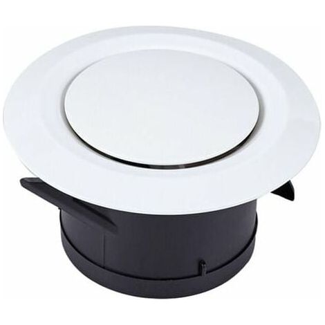 Ventilaciones de admisión y escape, 100 difusores de disco - Ventilación de plástico redonda ajustable - Ventilación del ventilador (1/5)