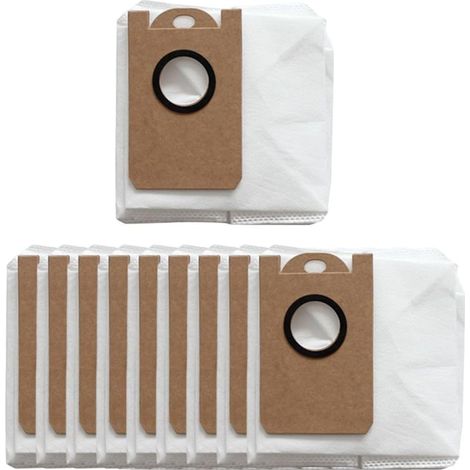 Lot de 10 sacs de rechange pour aspirateur robot Ultenic TS/TS1/T10 Pro, sacs d'aspirateur en tissu non tissé de grande capacité (1/5)