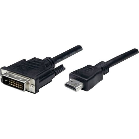 Câble adaptateur Manhattan 372503-CG 1.80 m noir (1/4)