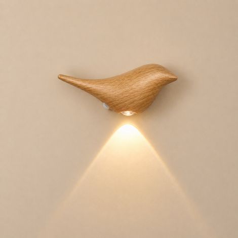 Birdie wall light Switch rechargeable Human induction sans câblage d'urgence gradation LED petite lampe de nuit - changement de couleur tricolore (1/2)