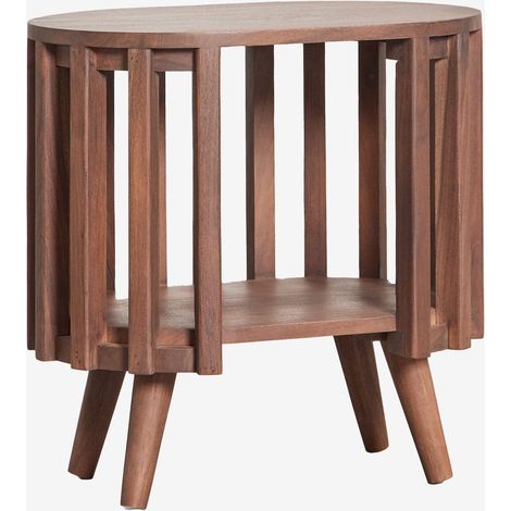 Pack de 2 mesitas de noche 50x35 cm en madera de acacia Dragor SKLUM        (1/5)
