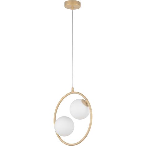 Suspension dorée Aqua 2 globes verre 2xG9 12W Sigma (1/4)