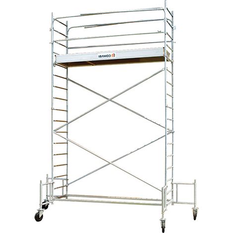 Echafaudage roulant 2 plateaux - Hauteur max. de travail 7.30m - 3142053