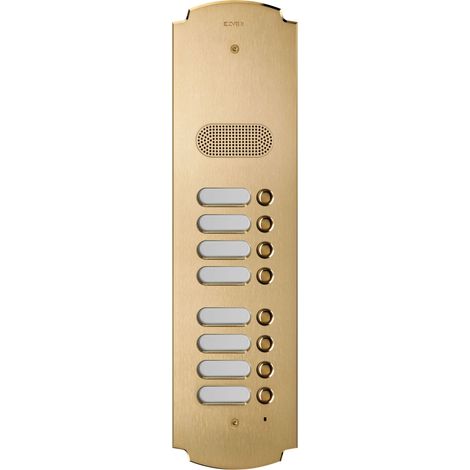 VIMAR - 41608 Patavium 2F+ placa de audio de 8 botones. Latón.