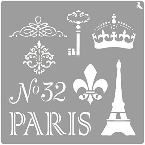 LA PAJARITA STENCIL ST-06 PLANTILLA DECORATIVA MODELO PARIS (1/3)