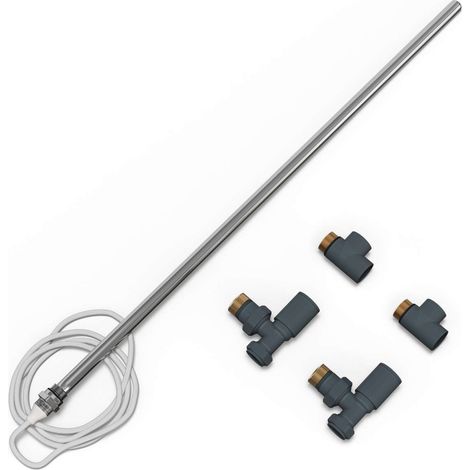 Talus - Dual Fuel Towel Rail Kit 600w Standard Anthracite (1/2)