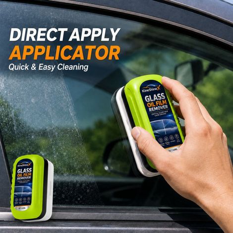 KineShineX Autoscheiben-Reinigungsbürste – Entfernt Schmutz und Beschlag von Autoscheiben, innen und außen. Geeignet für Autoglas. (1/4)