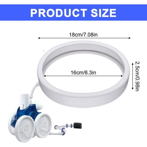 Pool Cleaner Rechange Adaptables Gomme Tendre, Pneus de Rechange adaptables Gomme Tendre pour Robot Piscine Polaris 180 280 360 380 C10 (Pack de 3) (1/4)