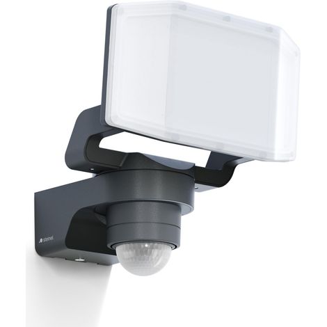 STEINEL PROJECTEUR LED EXTÉRIEUR XLED PRO EXPANSE S ANTHRACITE, DÉTECTEUR DE MOUVEMENT 240°, PORTÉE 12 M, PANNEAU LED ORIENTABLE