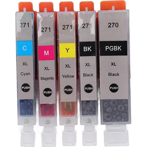 Cartouche d'encre 5 couleurs, accessoire d'impression pour PIXMA MG5720, MG5721, MG5722, MG6820 et MG6821