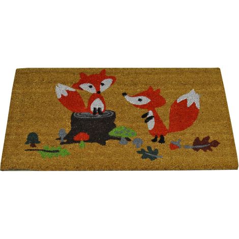 Woodland Fox Indoor & Outdoor Coir Doormat (1/5)