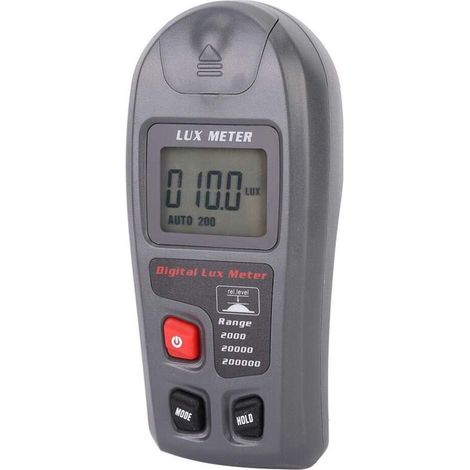 Fotometro digitale tascabile con luxmetro elettronico, ampio display, 200.000
