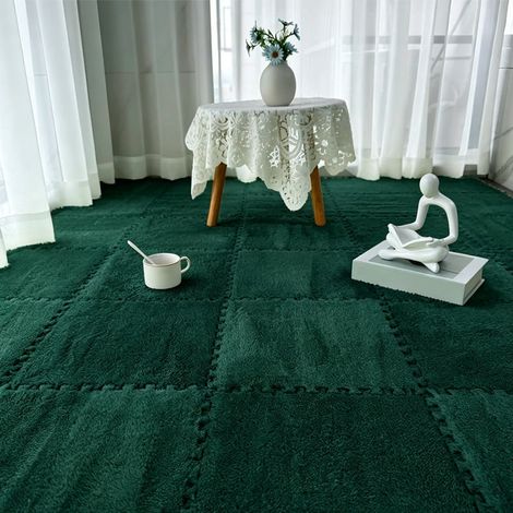 Tapis Puzzle Mousse 30x30 cm Lot de 24 Dalles, Tapis d’Éveil Bébé pour Chambre Enfant, Revêtement Doux avec Bordures, Sécurisé (1/5)
