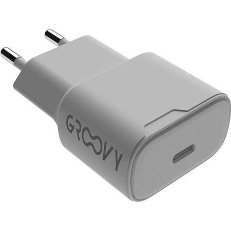Groovy Spina Muro Fast Charger 20W 1 Porta USB-C Ricarica Rapida