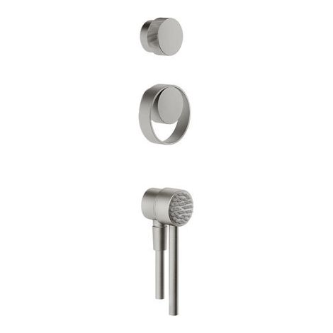 Juego de monomando, desviador y teleducha para exterior Gessi