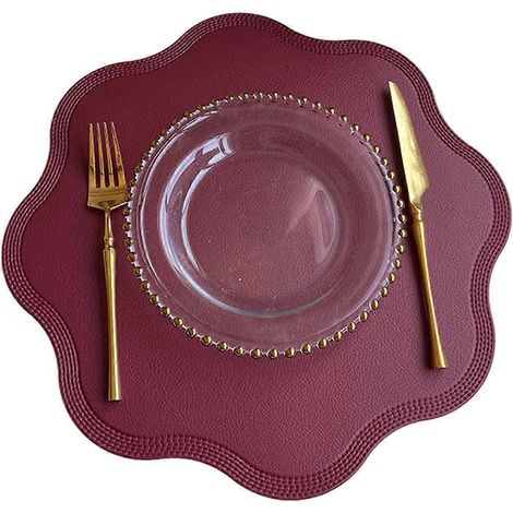 Sets de table bohèmes de 38 cm (15 pouces), napperon imperméable en PVC, résistant à la chaleur, facile à nettoyer et antidérapant pour la décoration de la cuisine et de la salle à manger Jikaixiang (1/5)