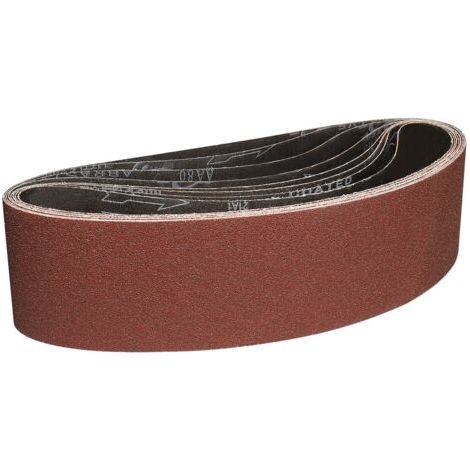 Bandes Abrasives 100x915 mm-8 Pièces de 80 Grain Bande Ponceuse pour Ponçage et Polissage avec Ponceuse à Bande Portable