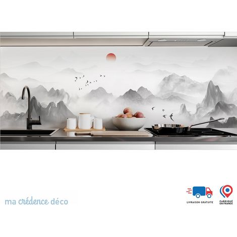 Crédence : Estampe japonaise 4 - Alu composite - 120 - 60 (1/3)
