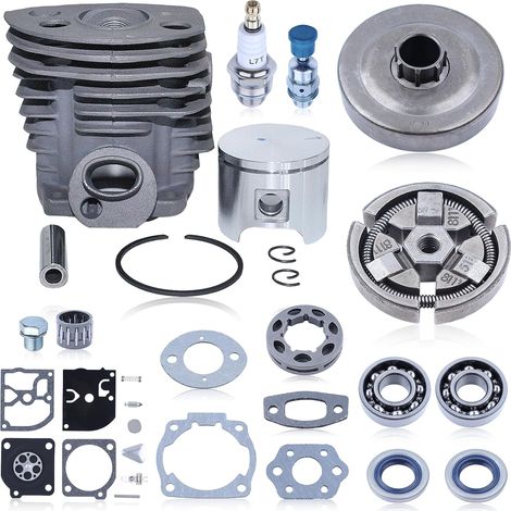 Kit de cylindre, embrayage, tambour et carburateur pour tronçonneuse Husqvarna 55, 55 Rancher 51, 503609171, 505275719, 503162103, 537127901 (1/5)