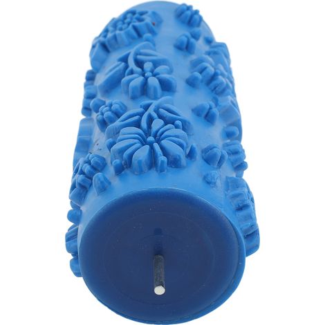 Rouleau à peinture à motifs 15 cm en caoutchouc réutilisable et polyvalent pour la décoration de murs, portes et placards. (1/5)