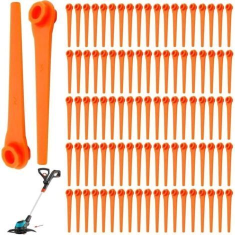 100 Stück 70 mm Kunststoffschneider Ersatzklingen für Trimmer 9823 9825 9820 9821 Ersatz-Grad-Trimmer-Versorgung (1/5)